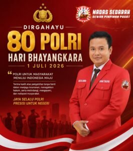 Bung Taufik Ketua Umum Madas Sedarah Ucapkan Selamat Dirgahayu POLRI ke 80 