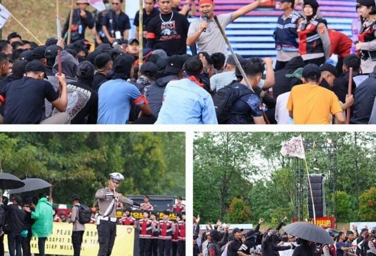 Polri Peragakan Model Pelayanan Unjuk Rasa Terbaru pada Apel Kasatwil 2025, Dirsamapta: “Semua Tindakan Harus Sesuai Prosedur dan Berbasis HAM”