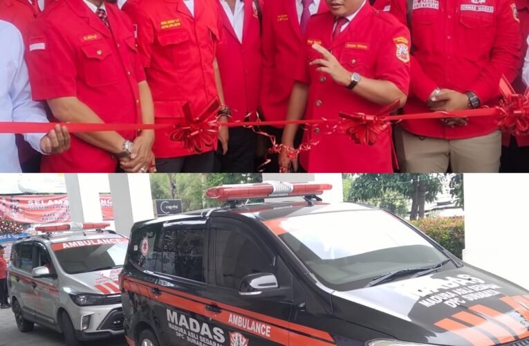 Pelantikan Pengurus MADAS Sedarah Jatim dan Surabaya, Bung Taufik Resmikan 14 Ambulans Gratis untuk Masyarakat