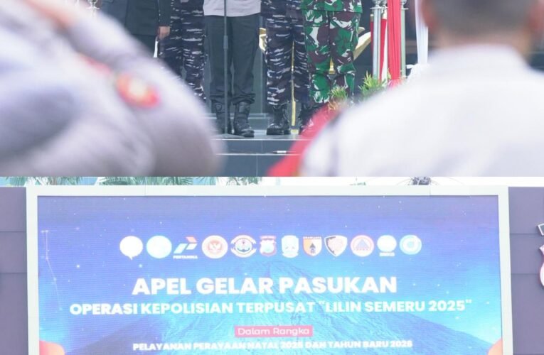 Pangdam V/Brawijaya Hadiri Apel Gelar Pasukan Operasi Lilin Semeru 2025 di Surabaya