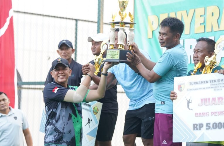 Semangat Juang Prajurit Warnai Lomba Tenis Lapangan Antar Satuan Kodam V/Brawijaya 2025