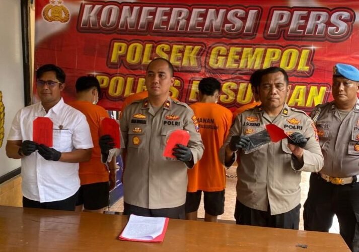 Polsek Gempol Ungkap Kasus Pengeroyokan, 4 Pelaku Diamankan 1 DPO