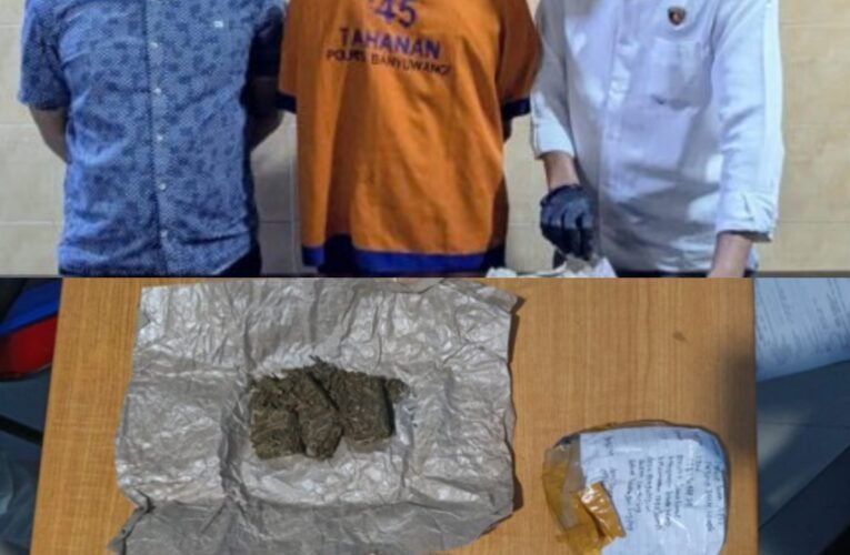 Polresta Banyuwangi Ungkap Peredaran Ganja Satu tersangka Diamankan