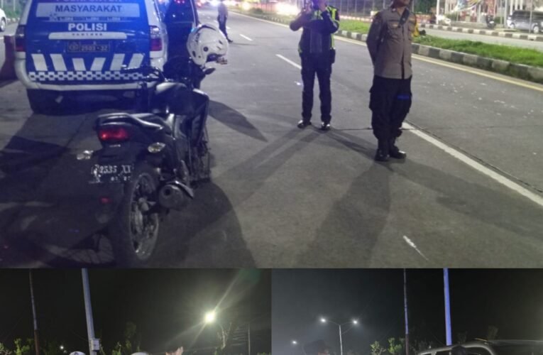 Jelang Nataru Polsek Kenjeran Perketat Pengawasan di Pintu Keluar Jembatan Suramadu 