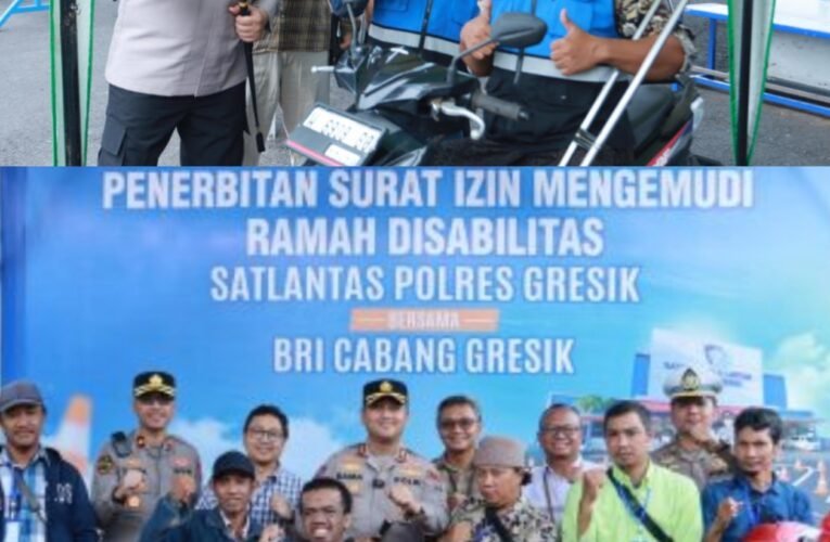 Akses Setara di Jalan Raya, Polres Gresik Hadirkan Pemohon SIM D Khusus Penyandang Disabilitas