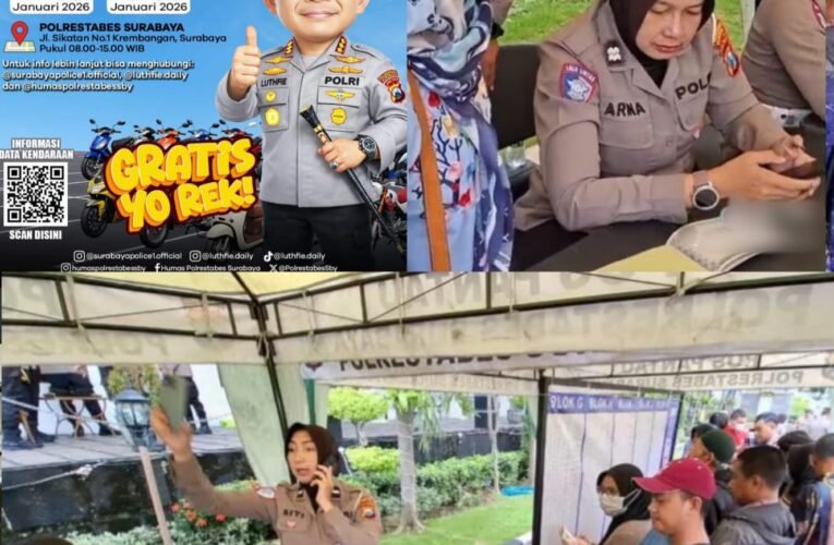 Sesi Pertama Bazar Ranmor Dibuka, Tumpah Ruah Warga Mengatri di Area Mako Polrestabes Surabaya