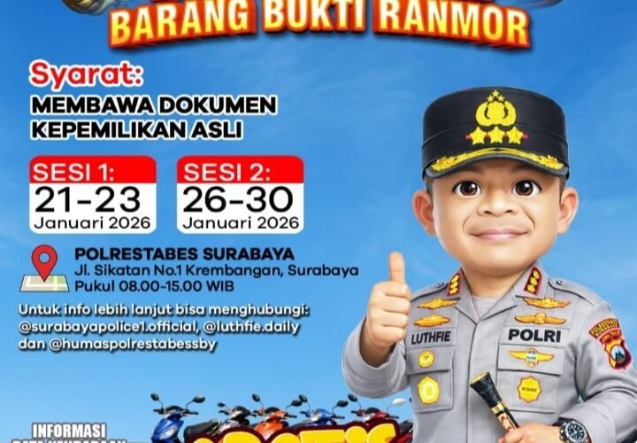 Horee,! Ada Bazar Ranmor di Polrestabes Surabaya, Biar Tidak Gagal Paham Simak informasinya