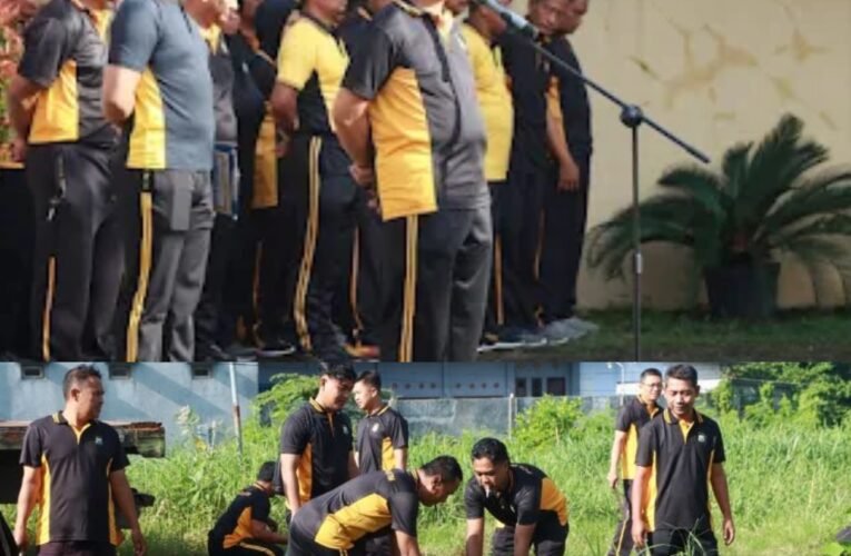 Polres Pasuruan Gelar Kerja Bakti Dukung Gerakan Indonesia ASRI