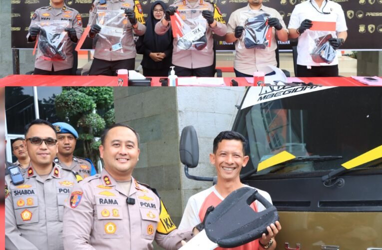 Truk dan Motor yang Sempat Dicuri Kini Kembali, Polres Gresik Ringkus Pelaku Curat dan Tipu Gelap