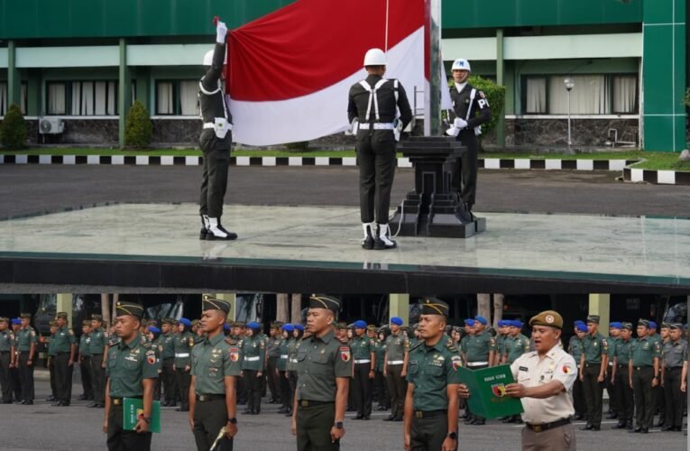 Kodam V/Brawijaya Gelar Upacara 17-an Tegaskan Disiplin dan Soliditas Prajurit