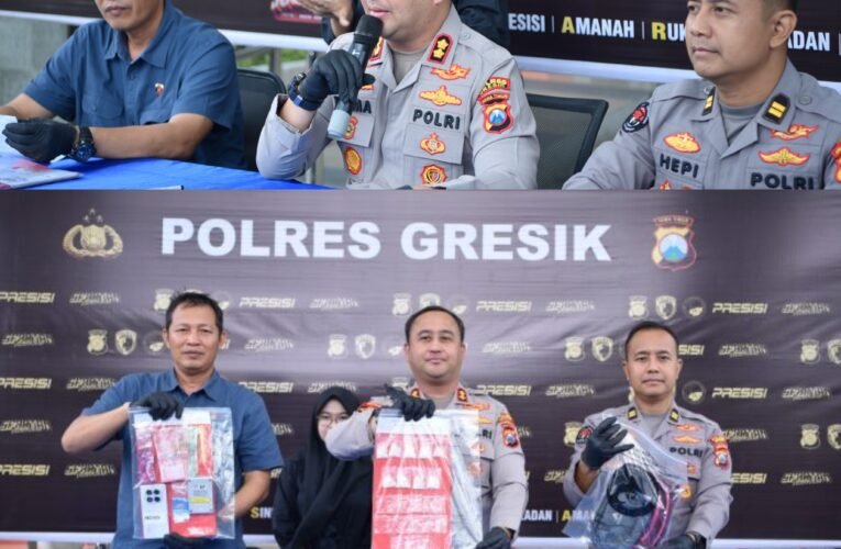 Satreskoba Polres Gresik Ungkap Kasus Peredaran Narkoba Jenis Sabu. Pelaku Seorang Residivis Terancam Hukuman Mati