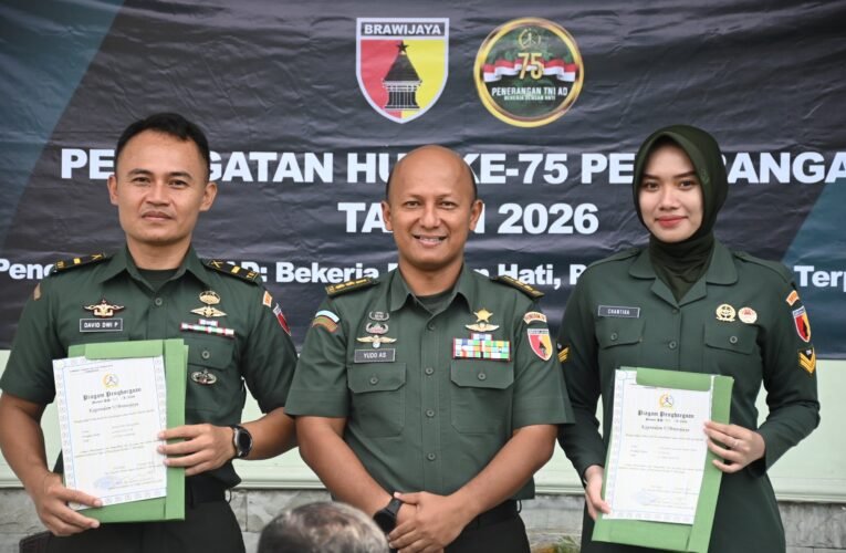 Pendam V/Brawijaya Gelar Tasyakuran dan Pelepasan Personel Peringati HUT Ke-75 Penerangan TNI AD