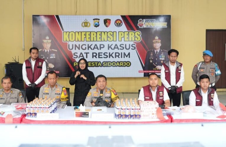 Polresta Sidoarjo Bongkar Pengoplosan LPG 3Kg Subsidi Jadi Gas Portabel