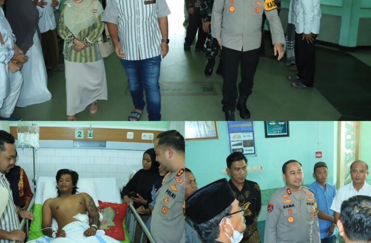 Forkopimda Gresik Besuk Korban Luka di RSUD Ibnu Sina, Tegaskan Komitmen Jaga Kondusivitas Kamtibmas