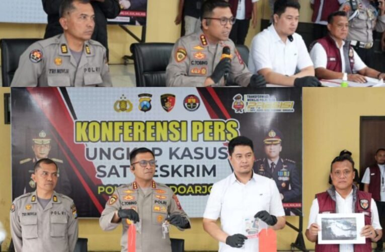 Satreskrim Polresta Sidoarjo Ungkap Kasus Curat dan Amankan Pencurian Brankas Lintas Provinsi