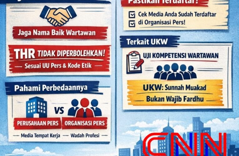 Marwah Wartawan Bukan Soal Organisasi Tapi Karya Jurnalistik