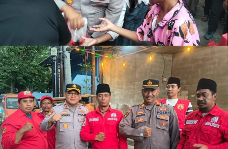 Sinergi MADAS Sedarah, Polsek dan Koramil Kenjeran Berbagi 1.500 Takjil untuk Warga Surabaya