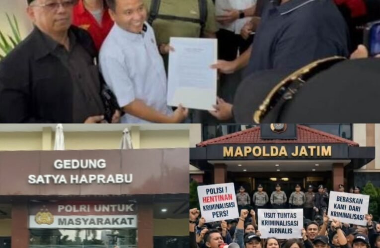 Gelombang Perlawanan Pers Mengguncang Polda Jatim, Kasus Amir Dipertanyakan!