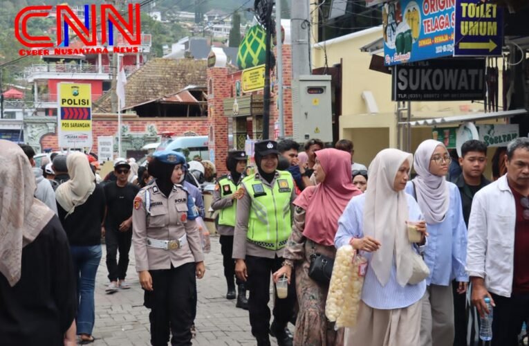 Libur Lebaran Polres Magetan Maksimalkan Pengamanan Wisata Telaga Sarangan