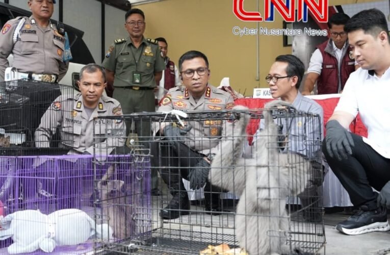 Polresta Sidoarjo Ungkap Perdagangan Ilegal Satwa Lindung Jaringan Internasional