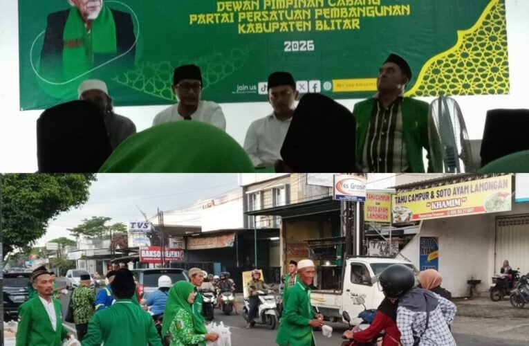 PPP Kabupaten Blitar Gelar Sarasehan Ramadhan dan bagi bagi takjil Perkuat Ukhuwah Islamiyah