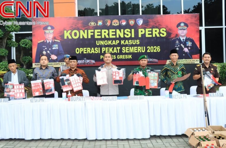 Ops Pekat Semeru 2026: Polres Gresik Ungkap 78 Kasus, 85 Tersangka Diamankan