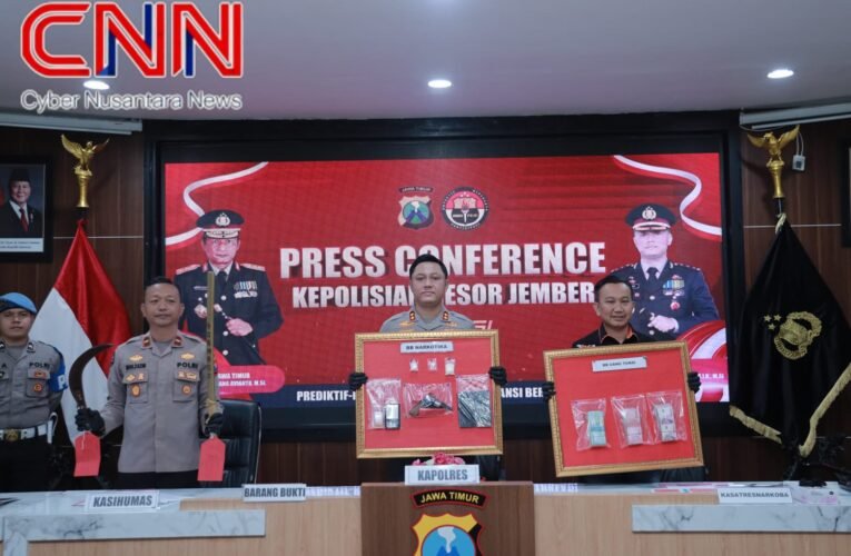 Polres Jember Amankan 18 Tersangka Narkoba Sepanjang Bulan Maret 2026