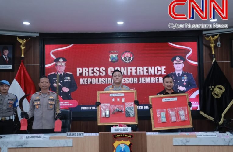 Polres Jember Amankan 18 Tersangka Narkoba Sepanjang Bulan Maret 2026