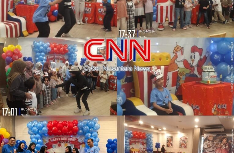 Perayaan Pesta Ulang Tahun Azzam Yang Ke-7, Sangat Meriah di KFC Manyar
