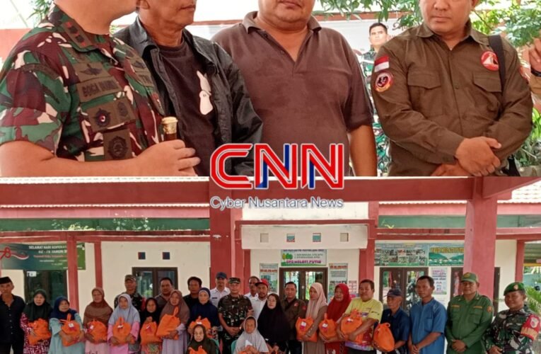 Dandim 0819 Pasuruan Sinergitas NGO Pasuruan  Di Kelurahan Sebani Giat Bagi Sembako
