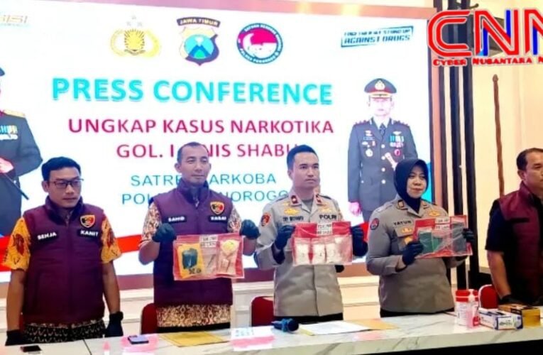 Polres Ponorogo Amankan Pengedar Narkoba Asal Madiun, Sita 301 Gram Sabu