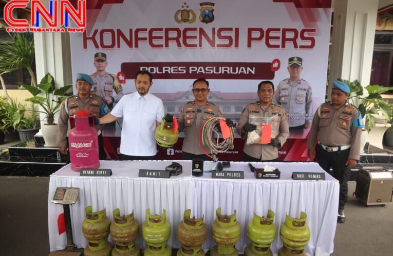 Polres Pasuruan Ungkap Kasus Penyalahgunaan LPG Subsidi, Dua Tersangka Diamankan