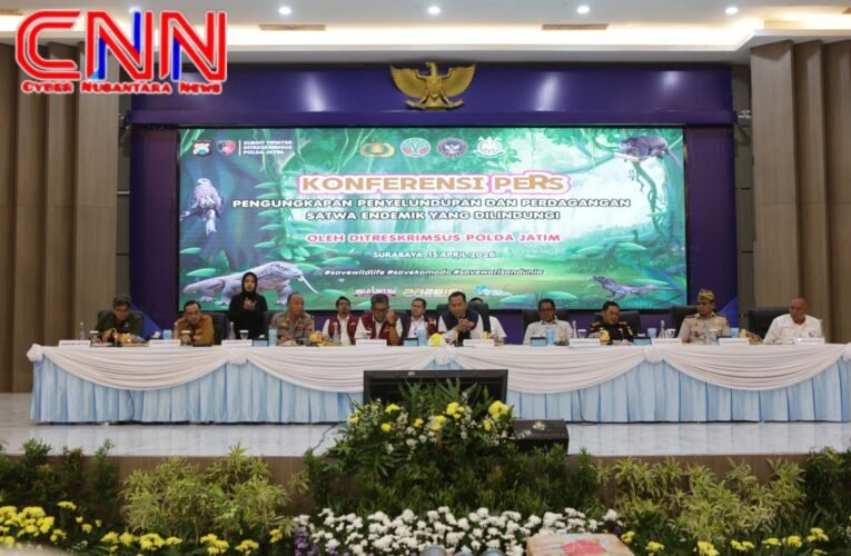 Polda Jatim Ungkap Jaringan Perdagangan Satwa Dilindungi Belasan Tersangka Diamankan