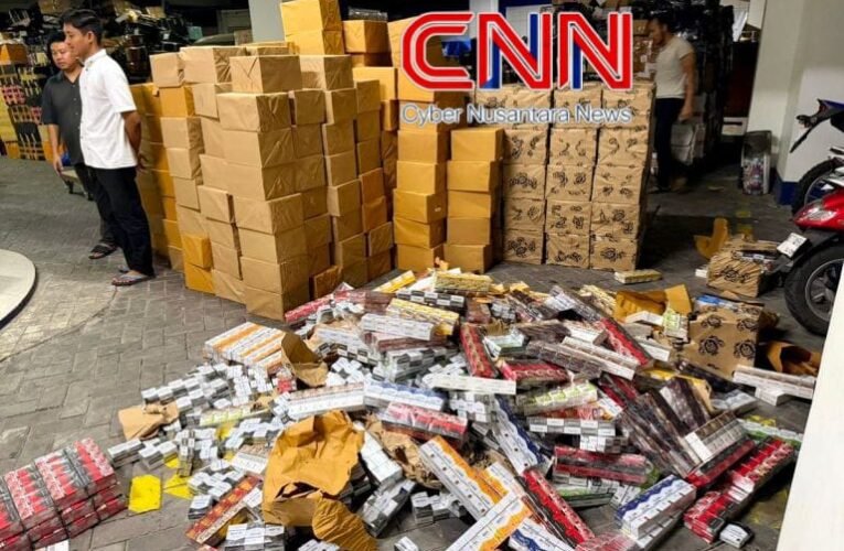 Satreskrim Polres Sampang Limpahkan Truk Muat 936 Ribu Batang Rokok Ilegal ke Bea Cukai Madura