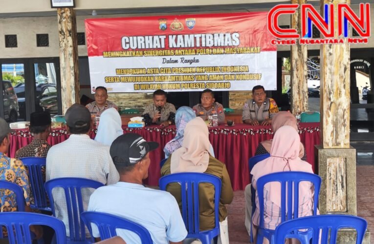 Polresta Sidoarjo Gelar Curhat Kamtibmas Perkuat Sinergi dan Serap Aspirasi Warga