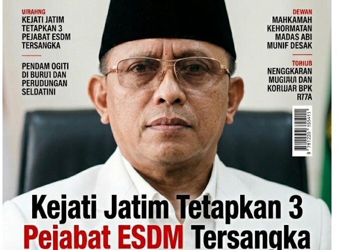 Kejati Jatim Tetapkan 3 Pejabat ESDM Tersangka, Dewan Mahkamah Kehormatan MADAS ABI MUNIF Desak Usut Dugaan Korupsi dan Temuan BPK Rp7,5 Miliar