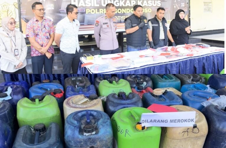 Polres Bondowoso Amankan Dua Tersangka Penimbun 1 Ton BBM Bersubsidi