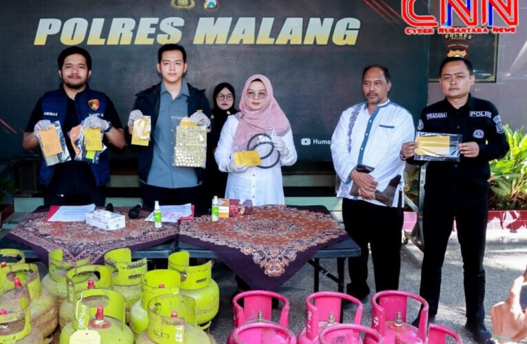 Polres Malang Bongkar Sindikat Pengoplos LPG Bersubsidi di Kepanjen