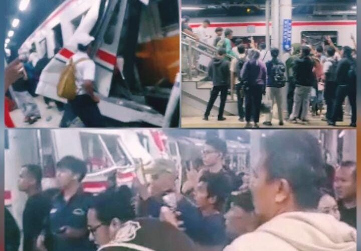 Kereta Cepat Jarak Jauh Argo Bromo Tabrak Belakang KA Commuterline Yang Sedang Berhenti di Gerbong Penumpang