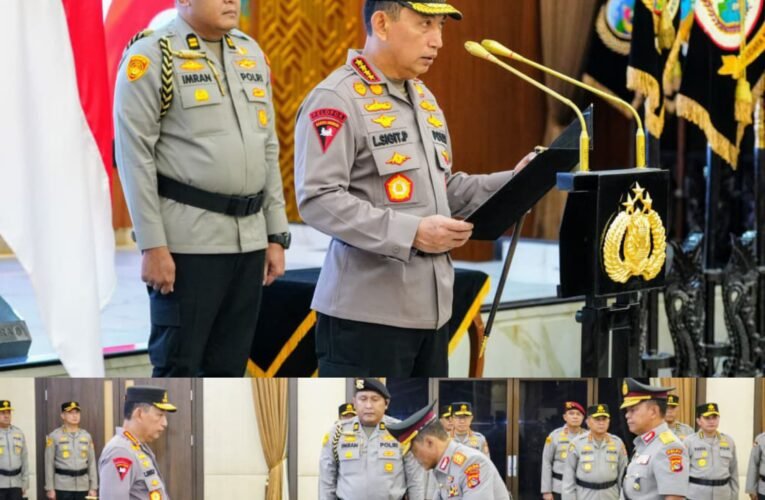 Kapolri Pimpin Pelantikan dan Sertijab Sejumlah PJU Mabes Polri dan Kapolda