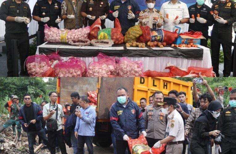 Bareskrim Polri Musnahkan Ribuan Kilogram Bawang Impor Ilegal dari Jalur Tikus Perbatasan Malaysia