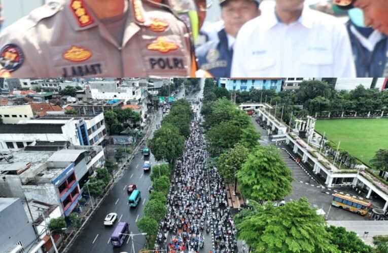 Polda Jatim Apresiasi Elemen Pekerja dan Mahasiswa,May Day di Jawa Timur Tertib dan Damai