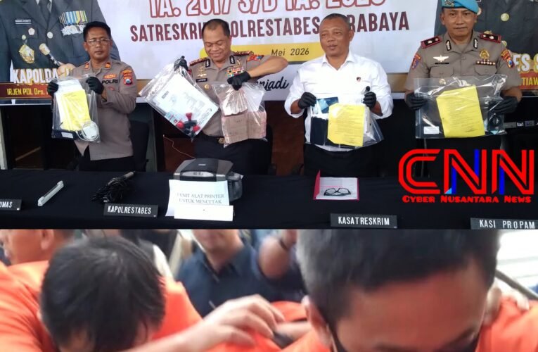 Polrestabes Surabaya Polda Jatim Tangkap 14 tersangka Kasus Sindikat Joki SNBT-UTBK Sejak 2017 Hingga 2026