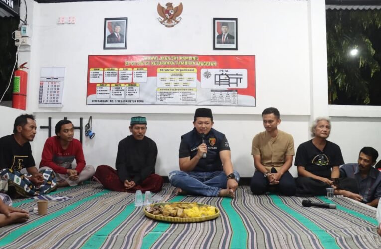 Polres Magetan Maksimalkan Satkamling, Ronda Malam Jaga Lingkungan