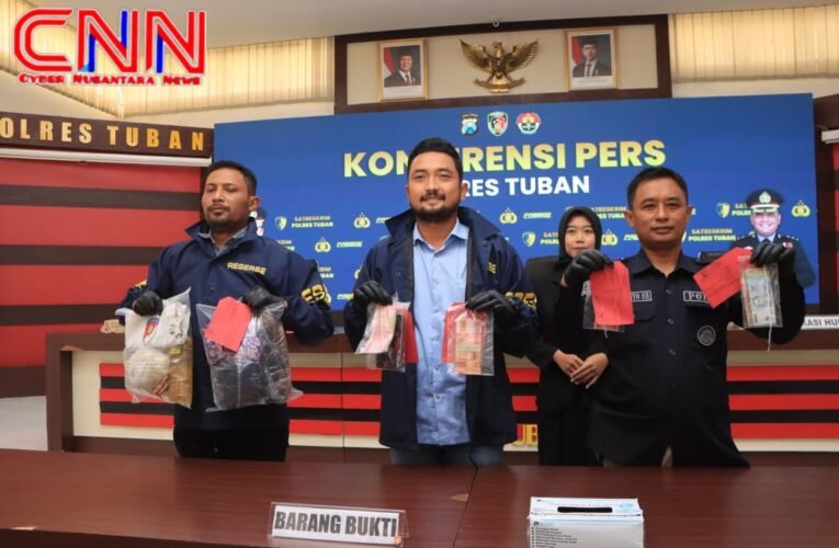 Polres Tuban Ungkap Jaringan Pengedar Uang Palsu 3 Tersangka Diamankan