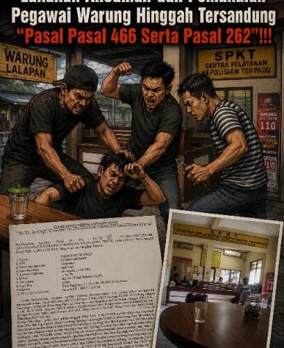 Bang Jago Si-Tukang Parkir Liar, Lakukan Ancaman dan Pemukulan Pegawai Warung Hinggah Tersandung “Pasal 466 Serta Pasal 262”!!!