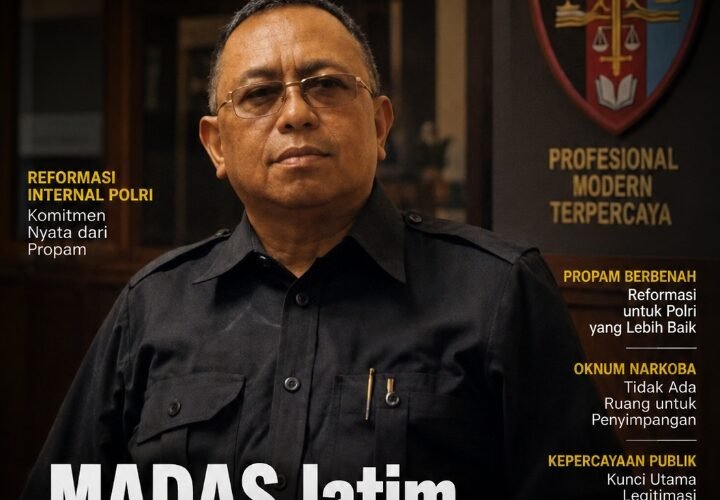 ABI MUNIF Ketua DPP MKE MADAS Jatim Apresiasi Polri: Propam Berbenah, Oknum Narkoba Ditindak Tegas*kunci memulihkan kepercayaan Publik
