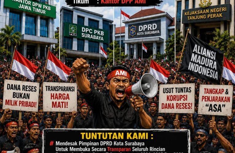 AMI Ancam Kepung DPRD Surabaya dan Kantor PKB, Desak Oknum Anggota Dewan Dipecat