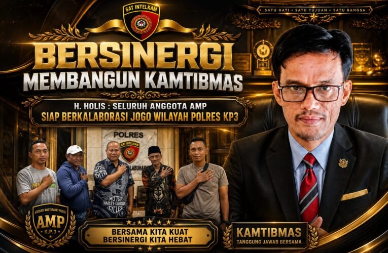 Bersinergi Membangun Kamtibmas, H. Holis : Seluruh Anggota AMP Siap Berkalaborasi Jogo Wilayah Polres KP3