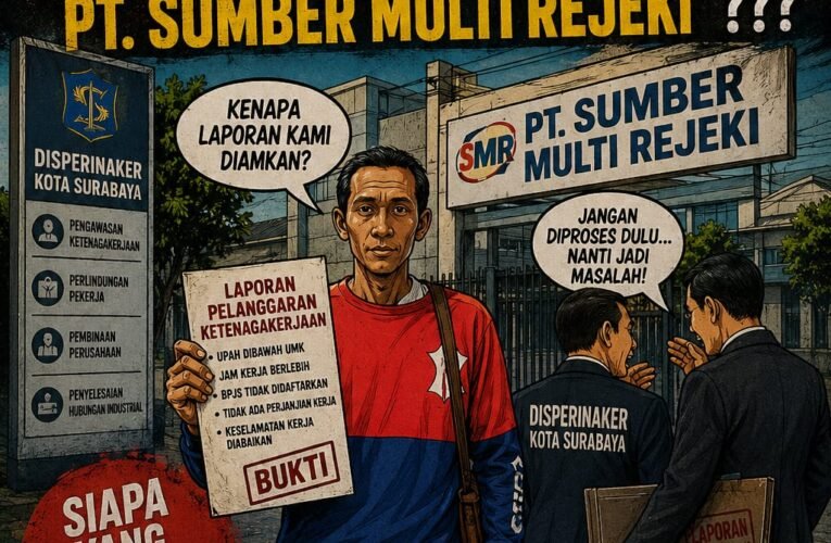 Dugaan Pelanggaran Hukum!!! Ada Apa Dengan Disperinaker Kota Surabaya “Takut Dengan PT. SUMBER MULTI REJEKI”